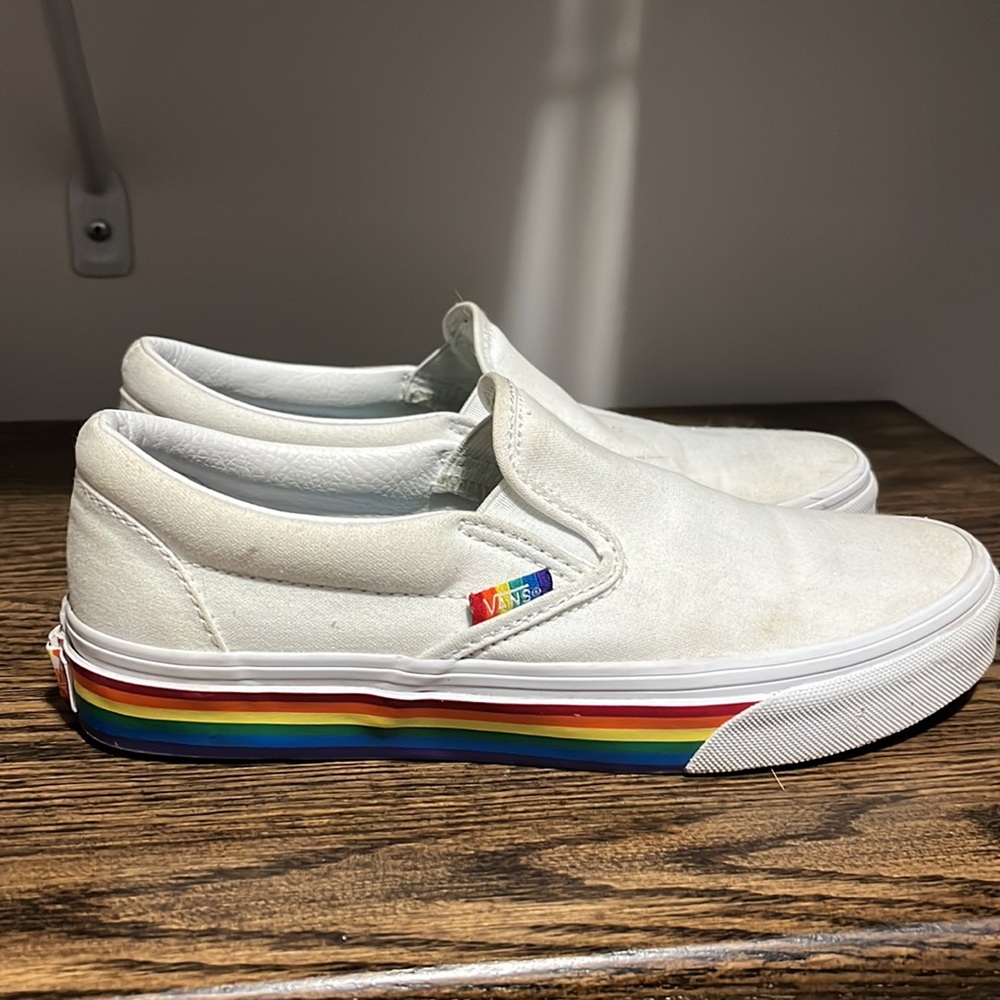 Vans slip on pride edition Womens 7.5 mens 6